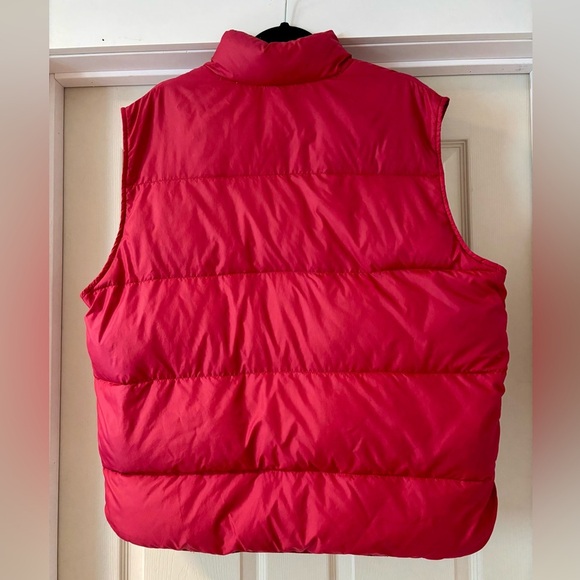 L.L. Bean Men’s Red Puffy Goose Down Vest Size Large - Picture 2 of 5